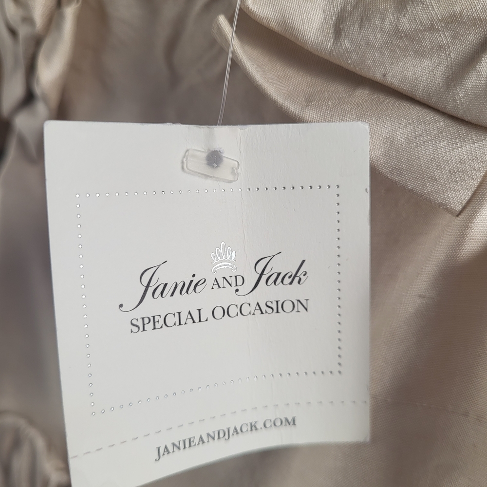 Janie and Jack Silk Formal Dress with Bow Details NWT - Picture 4 of 8